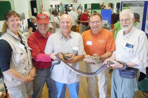 L-r, Jenny Pearce, Gord Rogers, Dave Sexsmith, Ernest Lapchinski and Gray Merriam at the Community Day in Cloyne on September 6